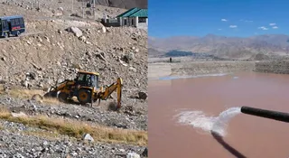 लद्दाख के सोध में 70 लाख लीटर क्षमता के दो जलाशयों की रखी गई आधारशिला। (फाइल फोटो)