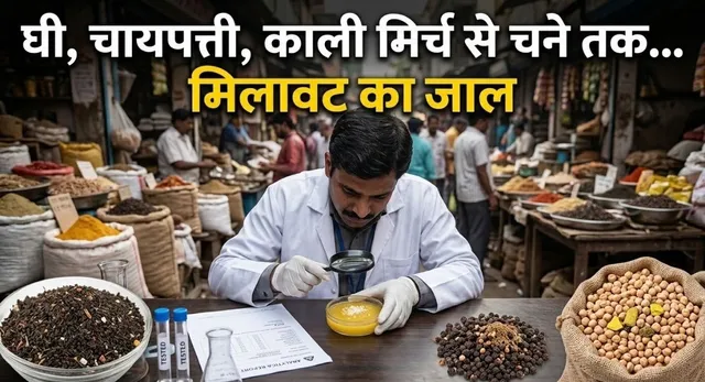 गोरखपुर में घी, चायपत्ती, काली मिर्च से चने तक... मिलावट का जाल; ऐसे पहचानें असली और नकली का अंतर
