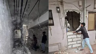 अजय देवगन के बंगले पर बीएमसी की कार्रवाई(फोटो: एएनआई)