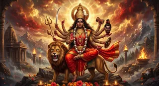 कैसे प्रकट हुईं मां चामुंडा? (Picture Credit- AI Generated)