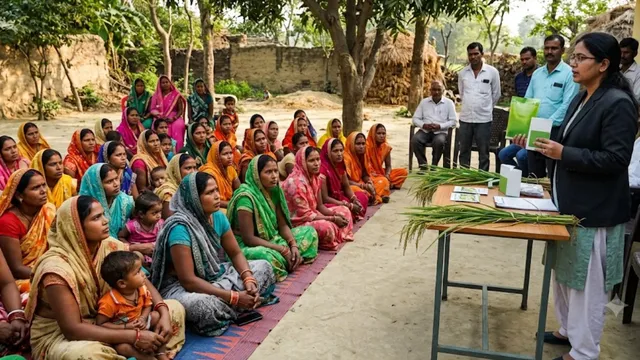 मऊ में महिला किसानों को मिला टिकाऊ खेती का गुरुमंत्र, वैज्ञानिकों ने दिए जैविक प्रबंधन के टिप्स
