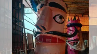 रावण का पुतला।