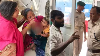 विलाप करती महिला व आक्रोशित स्वजन।