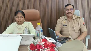 कोतवाली में एक दिन की प्रभारी बनीं कशिश वर्मा