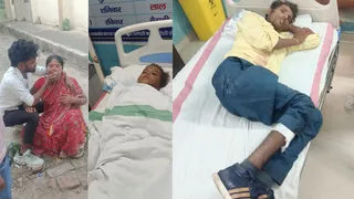 पूर्वी चंपारण में अस्पताल में रोती मृतका की मां, इलाजरत अंशिका कुमारी व अनुमंडलीय अस्पताल में इलाजरत रविन्द्र राम।