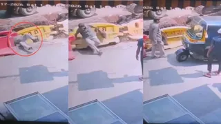 ड्रेनेज के लिए खोदे गए गड्ढे में गिरने से व्यक्ति की मौत। (सोशल मीडिया)