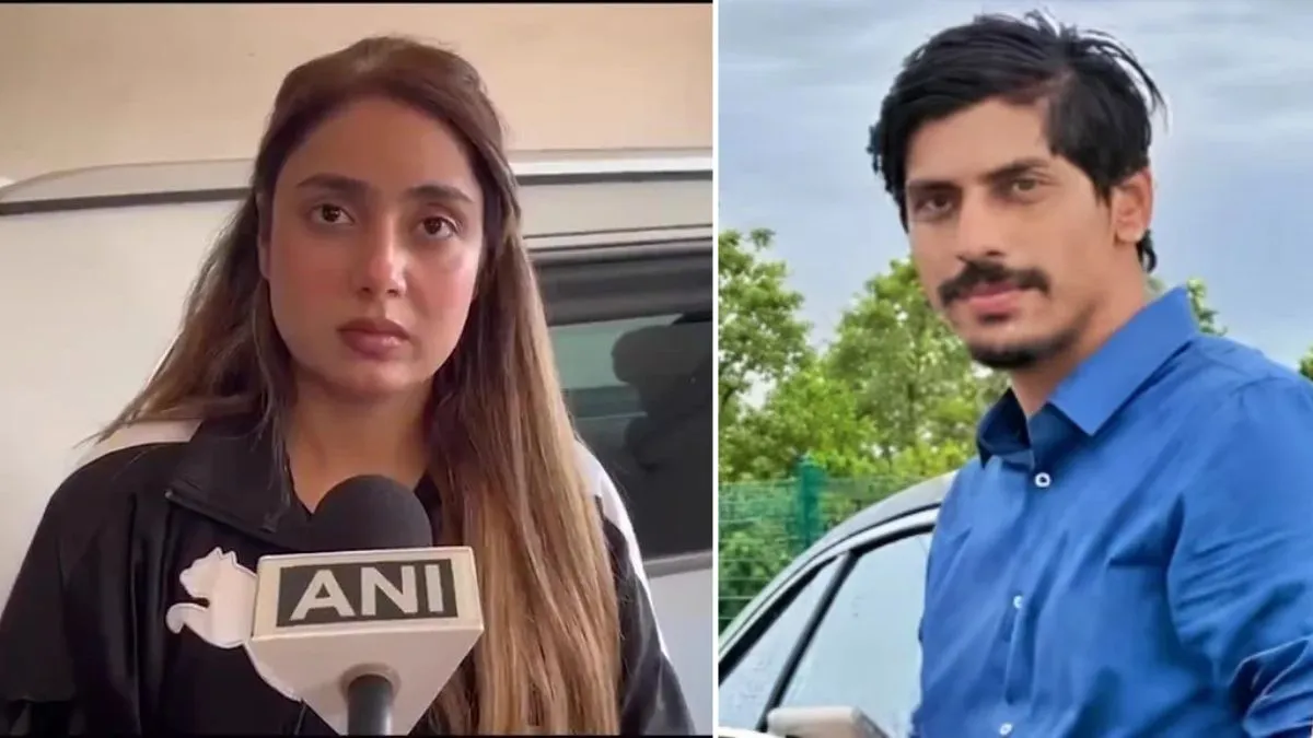 मॉडल श्रद्धा दुबे ने मीडिया से कहा- मैंने शिवा की हत्या नहीं की, मेरी आंखों के सामने बिल्डिंग की चौथी मंजिल से कूदा - model shraddha dubey first time appears ...