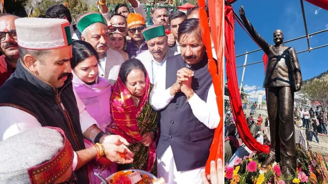'लंबे समय से थी भावना', वीरभद्र सिंह की प्रतिमा के अनावरण पर भावुक हुईं प्रतिभा; कांसे से बनी 8 फीट ऊंची आकृति