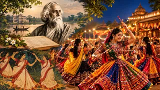 'मोर बनी थनगाट करे' की जड़ें टैगोर की कविता से जुड़ी हैं (Image Source: AI Generated)