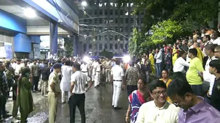 कोलकाता दुर्गापूजा पंडाल में भगदड़ से मातम (फोटो- ANI)