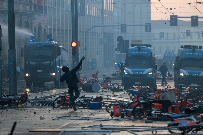 protest in italy