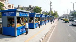 गाजियाबाद में वेंडिंग जोन से मिलेगी जाम से मुक्ति ( एआई इमेज )
