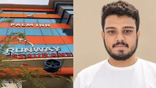 होटल पाम इन जहां बर्थडे पार्टी में हुई मारपीट और मृतक अभिजीत कुमार सिंह (फाइल फोटो)।