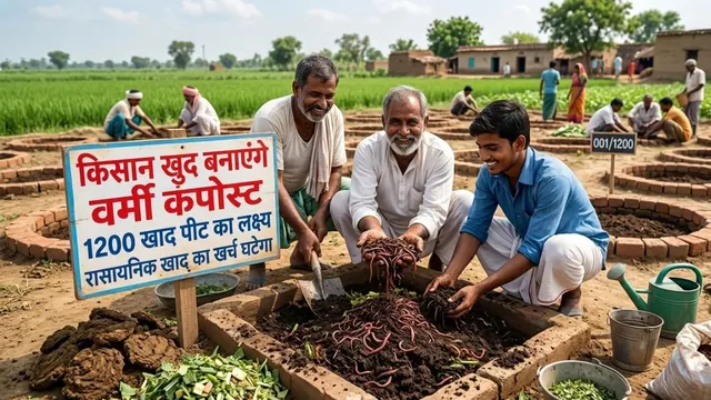 बांका में किसान खुद बनाएंगे वर्मी कंपोस्ट, 1200 खाद पीट का लक्ष्य, रासायनिक खाद का घटेगा खर्च