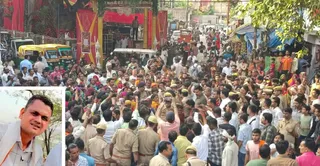 राजकुमार की मौत के बाद हाईवे जाम करते लोग। जागरण
