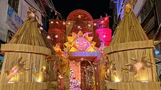 Katihar Vinodpur Durga Puja Pandal: कटिहार शहर के विनोदपुर में बना दुर्गा पंडाल।