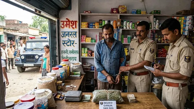 लखीसराय में जनरल स्टोर की आड़ में नशे का धंधा, 1.50 KG गांजे के साथ दुकानदार गिरफ्तार
