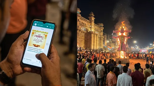 वाराणसी में दशहरे का शुभकामना संदेश क्लिक करते ही खाते खाली, साइबर ठगी का नया जाल
