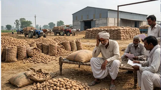 हापुड़ के आलू किसानों पर मंदी की दोहरी मार, कर्ज में डूबे अन्नदाता
