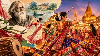 'मोर बनी थनगाट करे' की जड़ें टैगोर की कविता से जुड़ी हैं (Image Source: AI Generated)