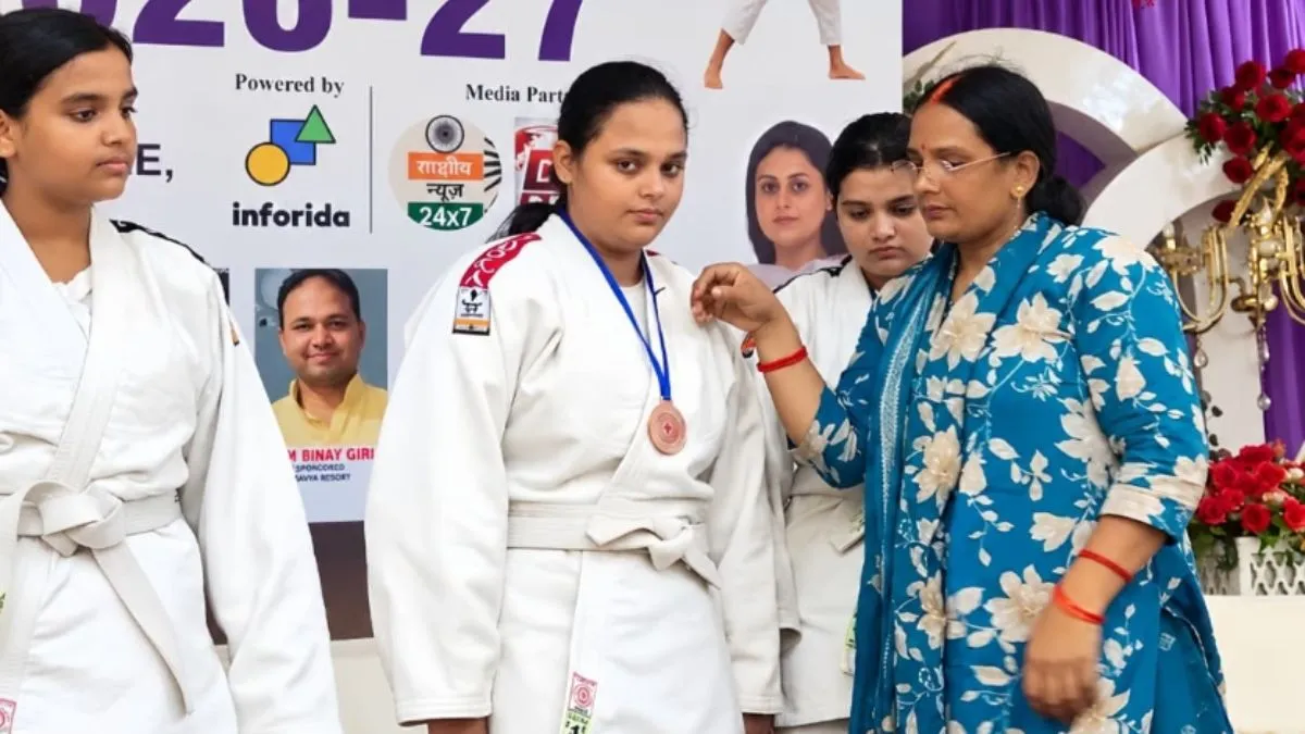 sitamarhi vaishnavi raman wins bronze medal bihar state judo championship 2026