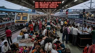 गरीब रथ से लेकर काशी विश्वनाथ तक देरी से आईं ये ट्रेनें (AI-Generated Image)