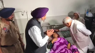 संगरूर में वित्त मंत्री पीड़ितों से मिले (जागरणफोटो)