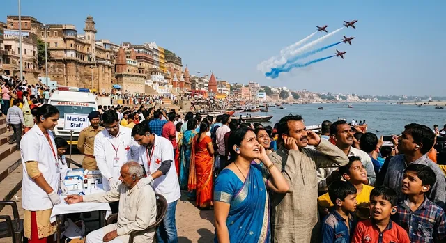 वाराणसी एयर शो के दौरान दर्शकों को कान में लगाने होंगे Earbuds, 6 जिलों के डॉक्टरों की लगाई गई ड्यूटी
