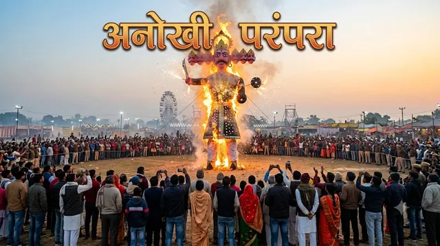 रात नहीं, सुबह की पहली किरण के साथ क्यों जलता है रावण? हापुड़ की 1941 से चली आ रही अनोखी परंपरा