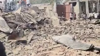 पिकअप में जबरदस्त धमाका।