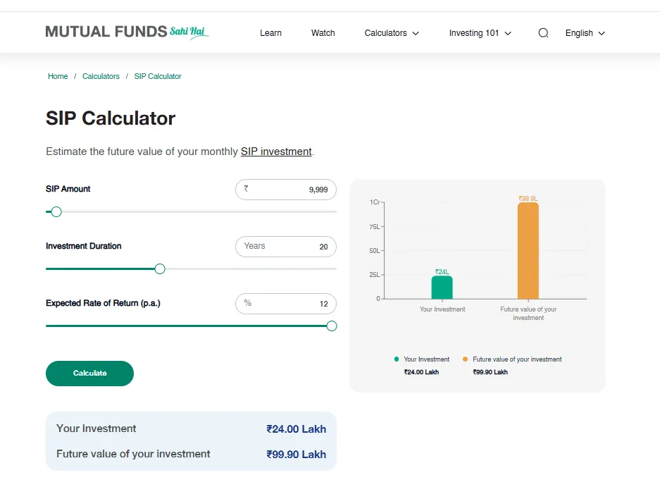 SIP Calculation 2