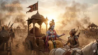 आज की जिंदगी में भगवद्गीता के मायने (Picture Credits- AI Images)