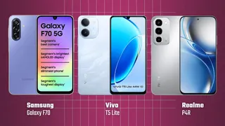 Samsung Galaxy F70 vs Vivo T5 Lite vs Realme P4R