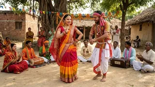 जट-जटिन नृत्य के साथ गाया जाता है ये गीत (AI Generated Image)