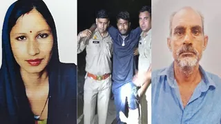 आरोपित उर्मिला, मुठभेड़ में पकड़ा गया आरोपित सिकंदर और प्रमोद का फाइल फोटो।
