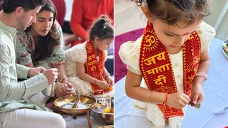 प्रियंका चोपड़ा ने विदेश में किया कन्या पूजन