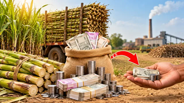 गन्ने की खेती से उड़ रही मिठास: 1 बीघे में 24 हजार की बिक्री, फिर भी किसान के हाथ बचे सिर्फ ₹5,130! जानिए पूरा गणित