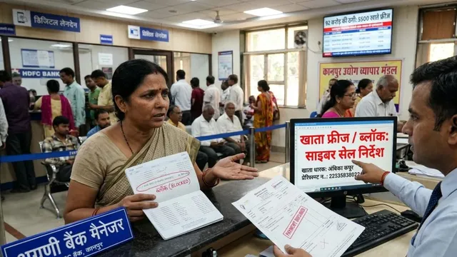 कानपुर में साइबर ठगी की जांच से बढ़ी मुसीबतें, 9 महीने में 5500 बैंक खाते फ्रीज होने से कारोबार ठप