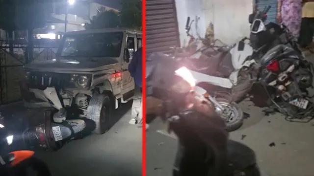 Dehradun में देर रात बोलेरो का तांडव, 07 वाहनों को मारी टक्कर... लगा था उत्तराखंड सरकार का बोर्ड
