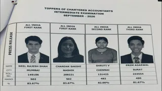 CA Intermediate toppers list 2026