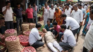 सब्जी विक्रेता की मौत ( एआई जेनरेटेड इमेज )