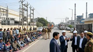 बिजली कर्मियों की हड़ताल से साइबर सिटी में गहराने लगा संकट ( एआई जेनरेटेड इमेज )