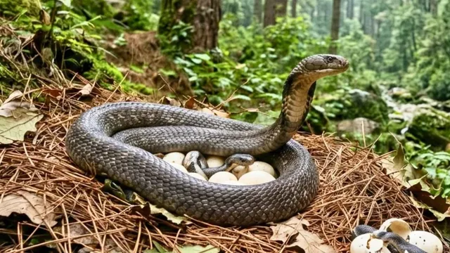 नैनीताल में किंग कोबरा का अनोखा संसार, मां भूखी रहकर करती है रक्षा, अंडे से निकलते ही बच्चे पीते हैं पानी 
