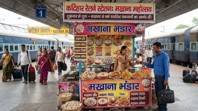 अब ट्रेन के इंतजार में चखिए मखाने के लजीज स्नैक्स, कटिहार स्टेशन के प्लेटफॉर्म-1 पर खुलेगा खास काउंटर

