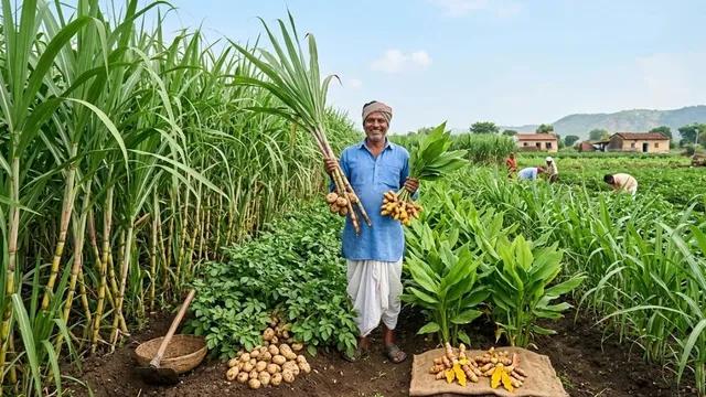बिहार के सहरसा में गन्ने के साथ आलू-हल्दी की खेती से किसानों की बढ़ेगी कमाई, एक खेत से मिलेगा दोहरी फसल का लाभ
