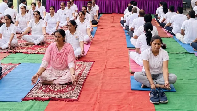 महेंद्रगढ़ में 30 दिवसीय योग प्रशिक्षण कार्यक्रम का आगाज, एक्सपर्ट दे रहें ट्रेनिंग
