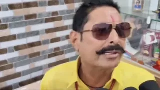 पटना में पत्रकारों से बात करते अनंत सिंह। वीडियो ग्रैब