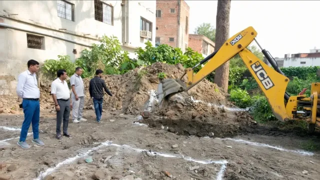 बस्ती में 1.32 करोड़ से बनेगा मल्टी परपज हॉल, शुरू हुआ निर्माण कार्य