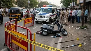 छत्रपति संभाजीनगर में युवक की हत्या (यह तस्वीर AI की मदद से बनाई गई है।)