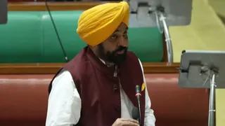 सदन में बोलते हुए सीएम भगवंत मान।